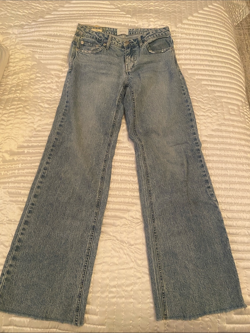 Light Blue High-Rise Flared Jeans